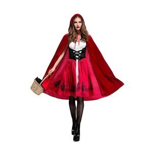 Women's Deluxe Red Riding Hood Costume - Dress & Hooded Cape Size Small 4